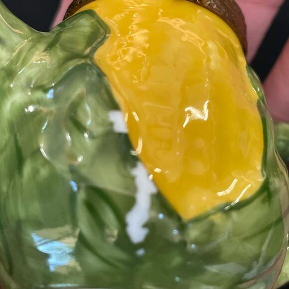 Limoges Trinket Box Peint Main Rochard France Corn Teapot Handpainted Paint Loss - Picture 7 of 16